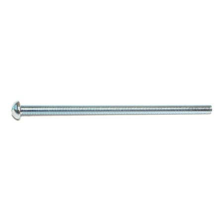 Midwest Fastener #10-32 x 4 in Slotted Round Machine Screw, Zinc Plated Steel, 15 PK 68284